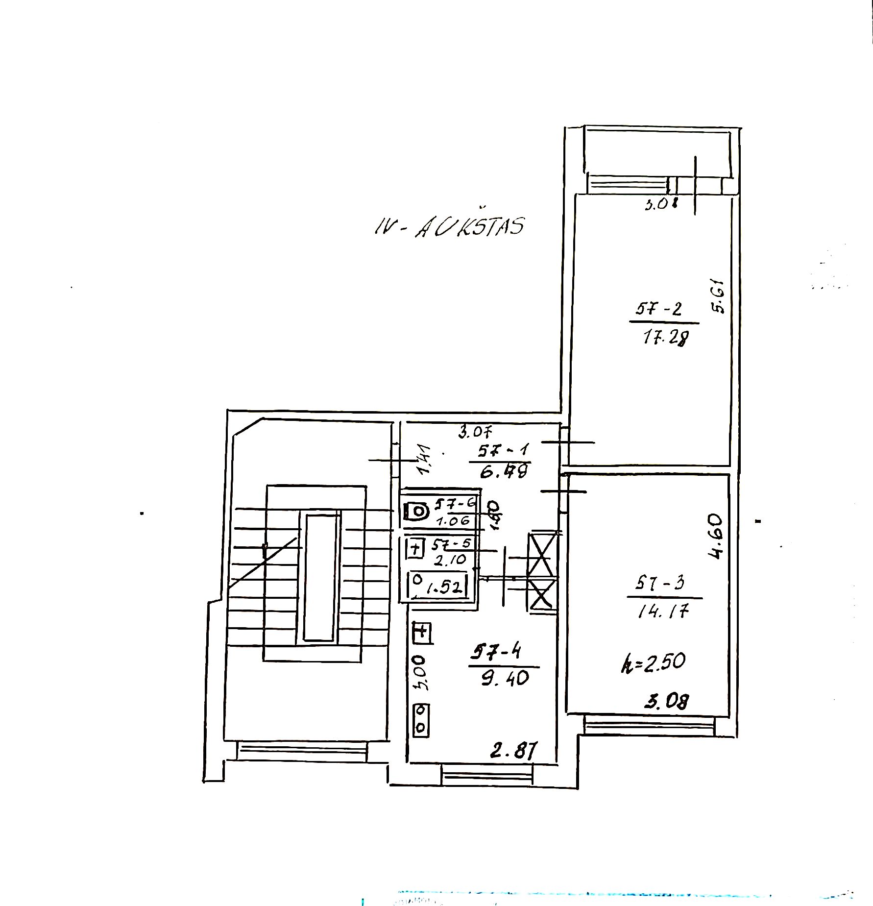 Parduodamas 2 kambarių butas
