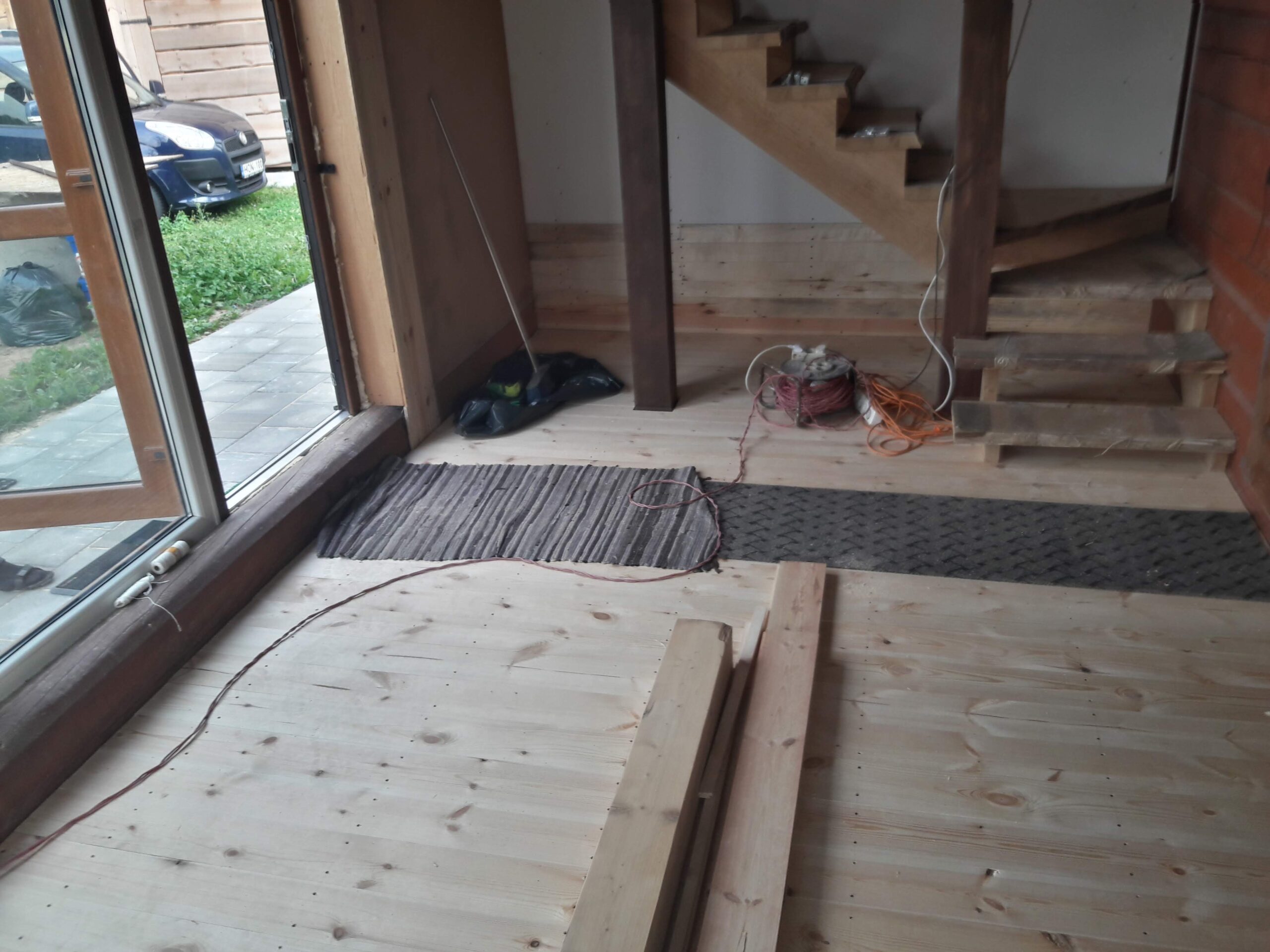 Stoginė, apdailos darbai, stoginės įrengimas, terasos, terasa, malkinė, pirtis