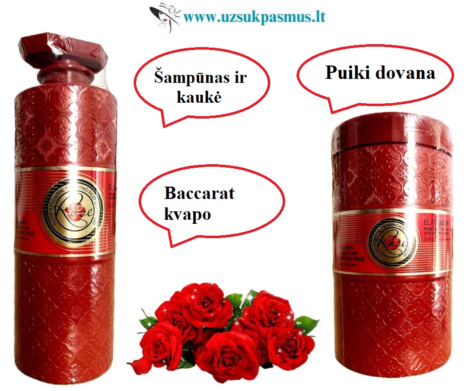 Šampūnas ir kaukė BOTOX su Bacarat kvapu