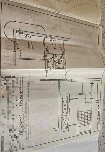 Parduodamas 1 kambario butas Klaipėdoje