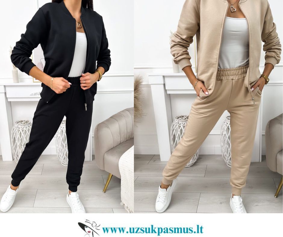 Trikotažinio sportinio kostiumo komplektas