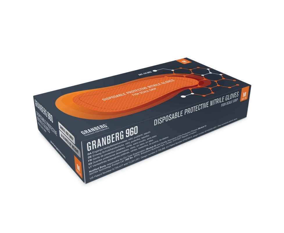 Vienkartinės nitrilinės pirštinės be pudros