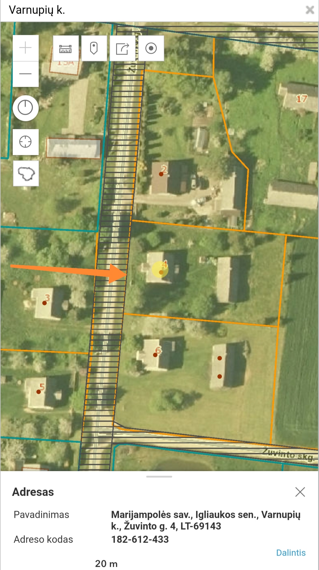 Mūrinis namas Marijampolės r. Varnupių k.