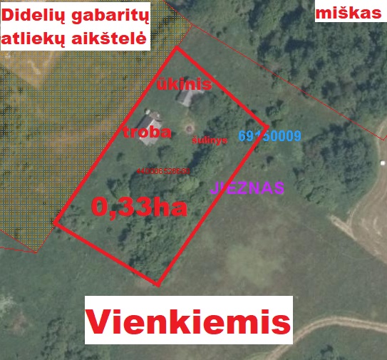 Sklypas su namu Prienų r.