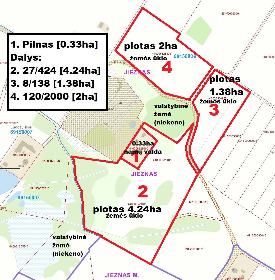 Sklypas su namu Prienų r.