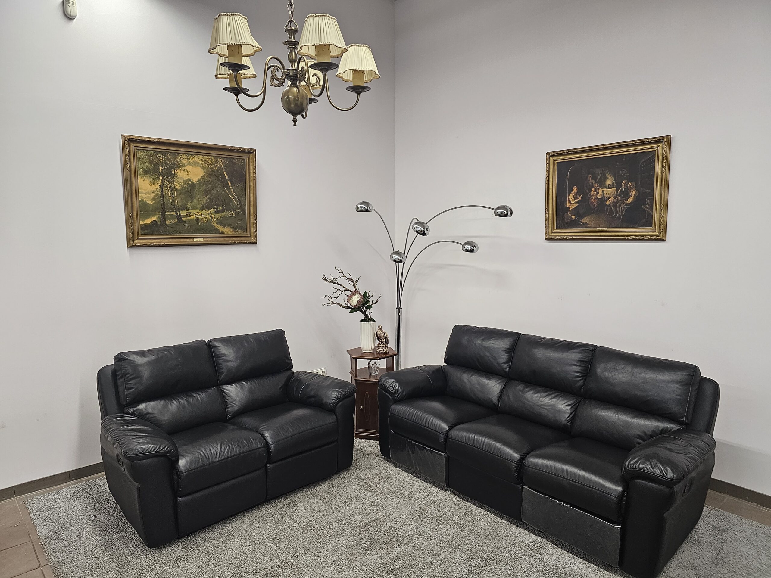 Natūralios odos komplektas su relax funkcija