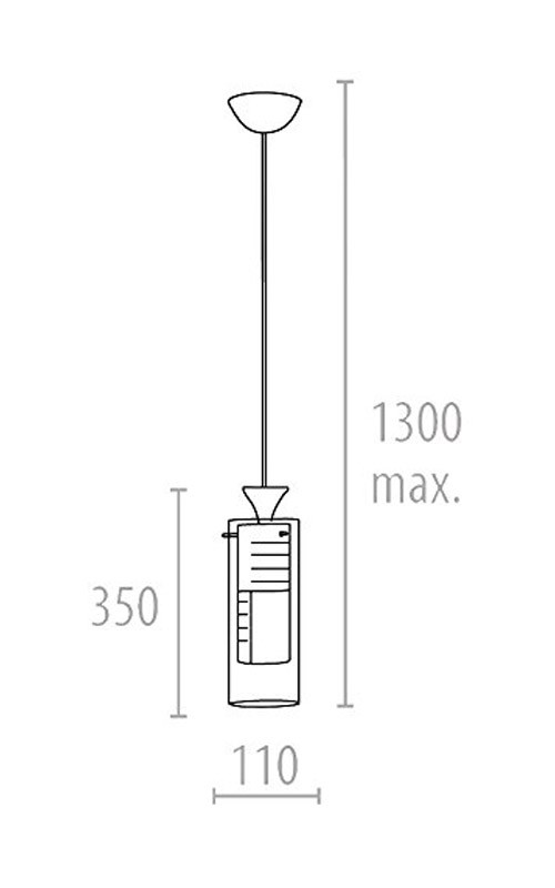 Pakabinamas šviestuvas Cometis 1x60w