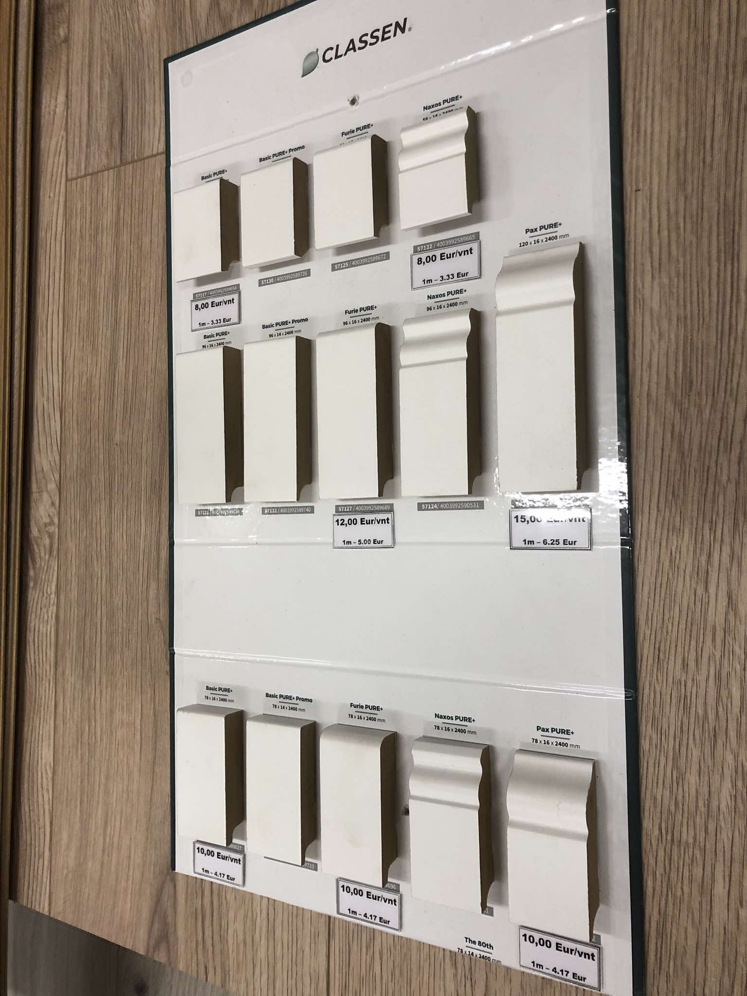 Classen laminatas ir vinilinės grindys.