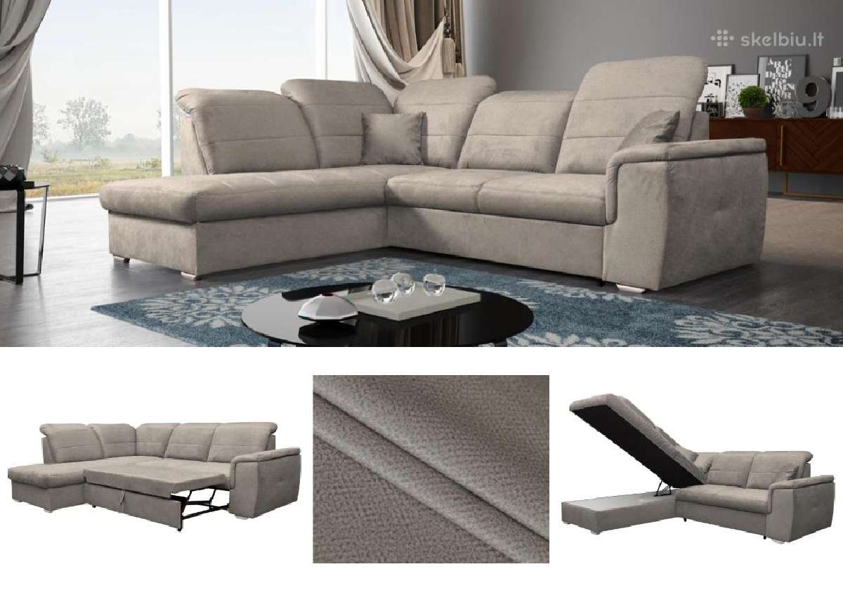 Minkštas kampas “Bergan su miego funkcija ir dėže