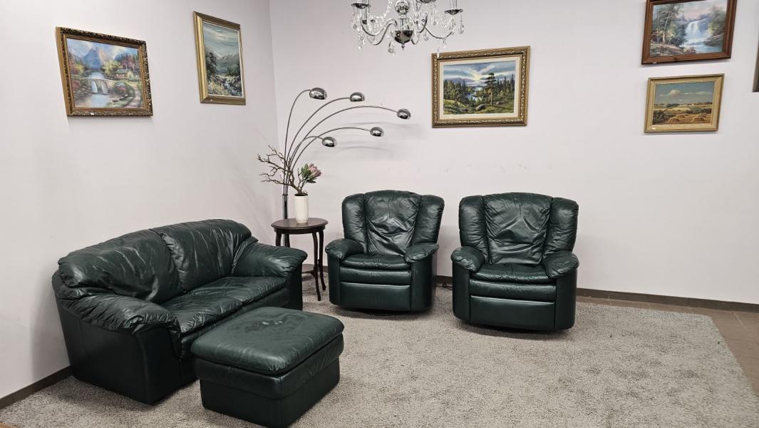 Natūralios odos komplektas