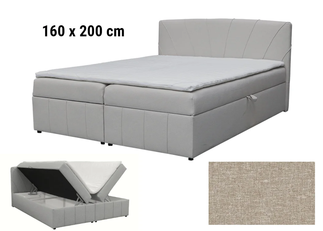 Lova “Kairo” 160x200cm su patalynės dėže