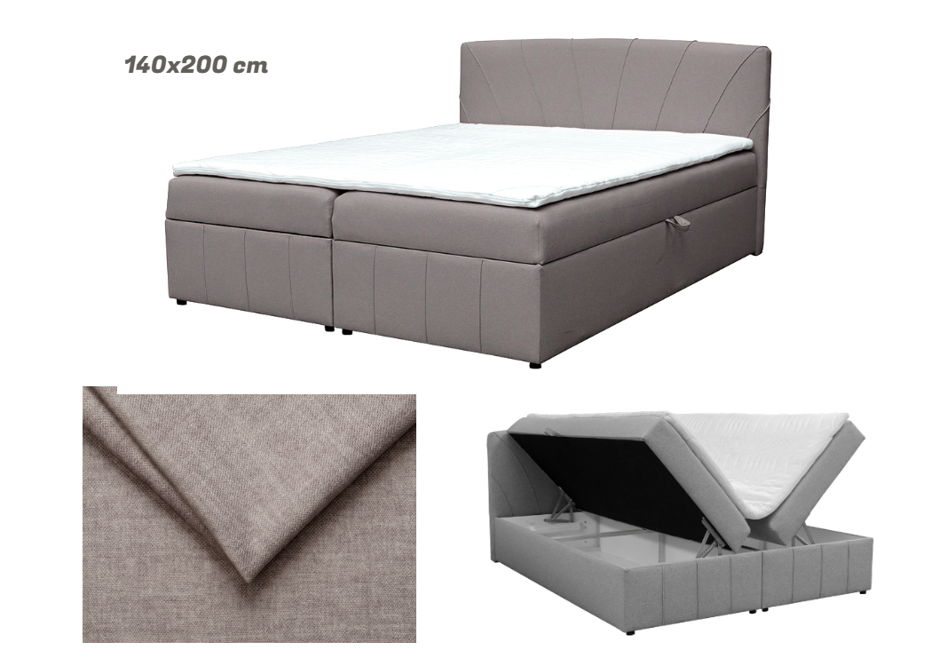 Lova “Kairo” 140x200cm su patalynės dėže