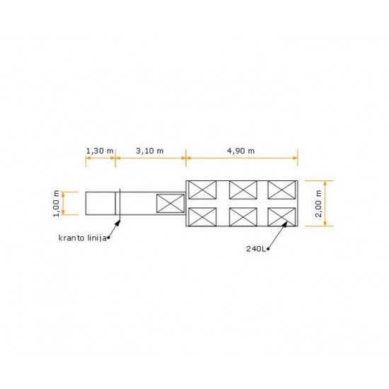 Pontoninis lieptas Rasa 9.3m,