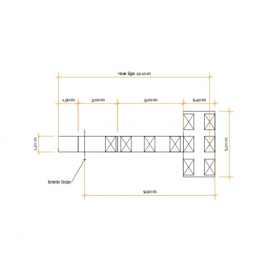 Pontoninis lieptas Utenis 12m