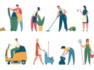 cleaning-service-workers-professional-cleaner-clean-office-or-house-with-equipment-housekeeping-services-domestic-cleaners-janitors-set-vector