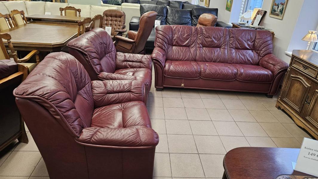 Natūralios odos komplektas