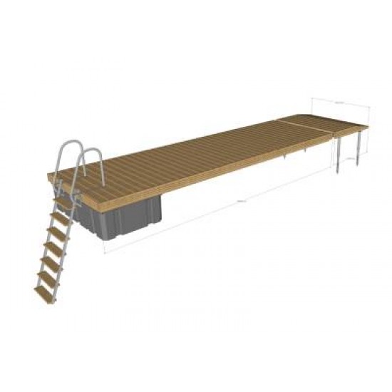 Pontoninis lieptas Tomas 1.15×7.50m