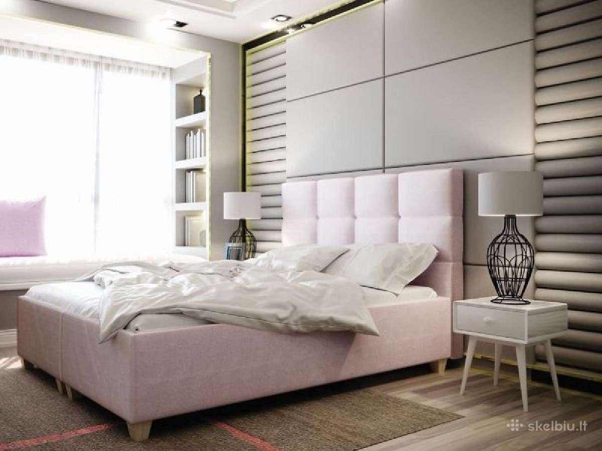 Lova “Talia” 140x200cm su čiužiniu ir daiktadėže