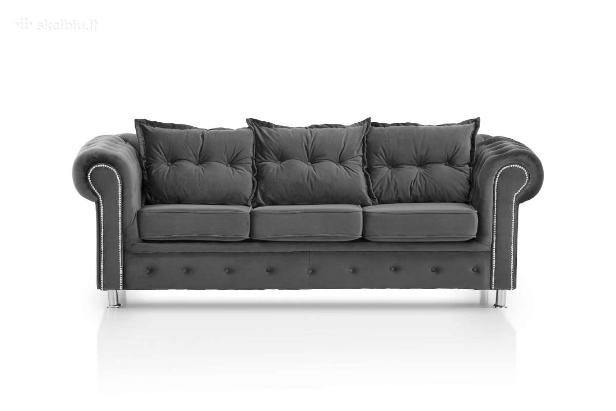 Minkštų baldų komplektas “Chestigo” 3+2+1+Pufas