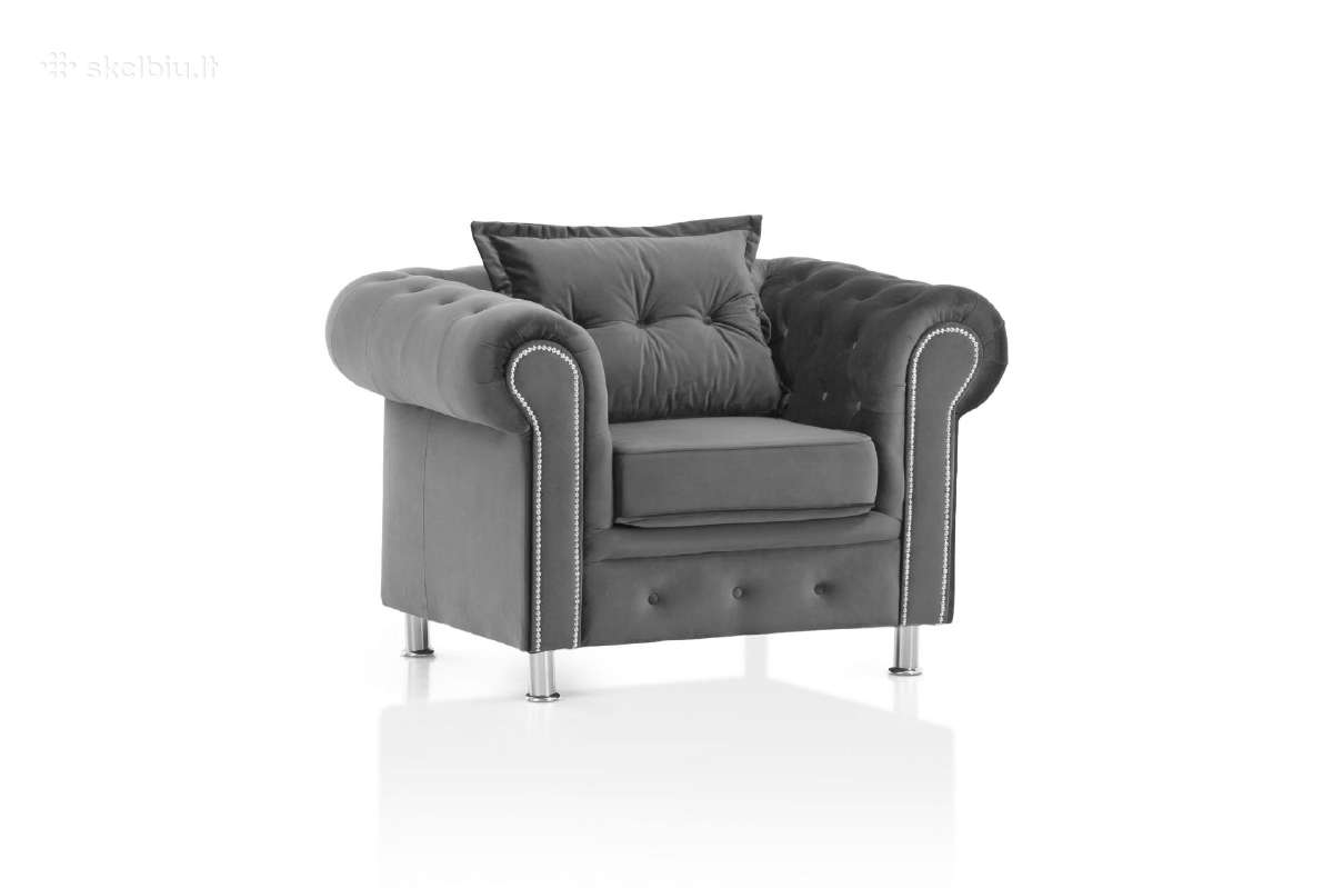 Minkštų baldų komplektas “Chestigo” 3+2+1+Pufas