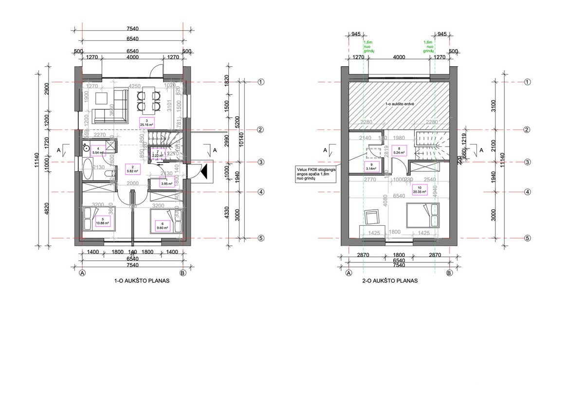 Parduodami A++ 69 kv.m. kotedžai.