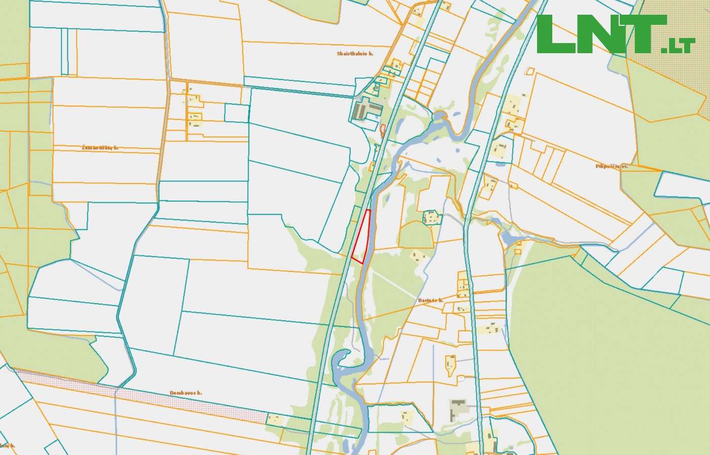 Parduodamas žemės ūkio paskirties sklypas, 1.55 ha Skaistkalnio k., Panevėžio raj.