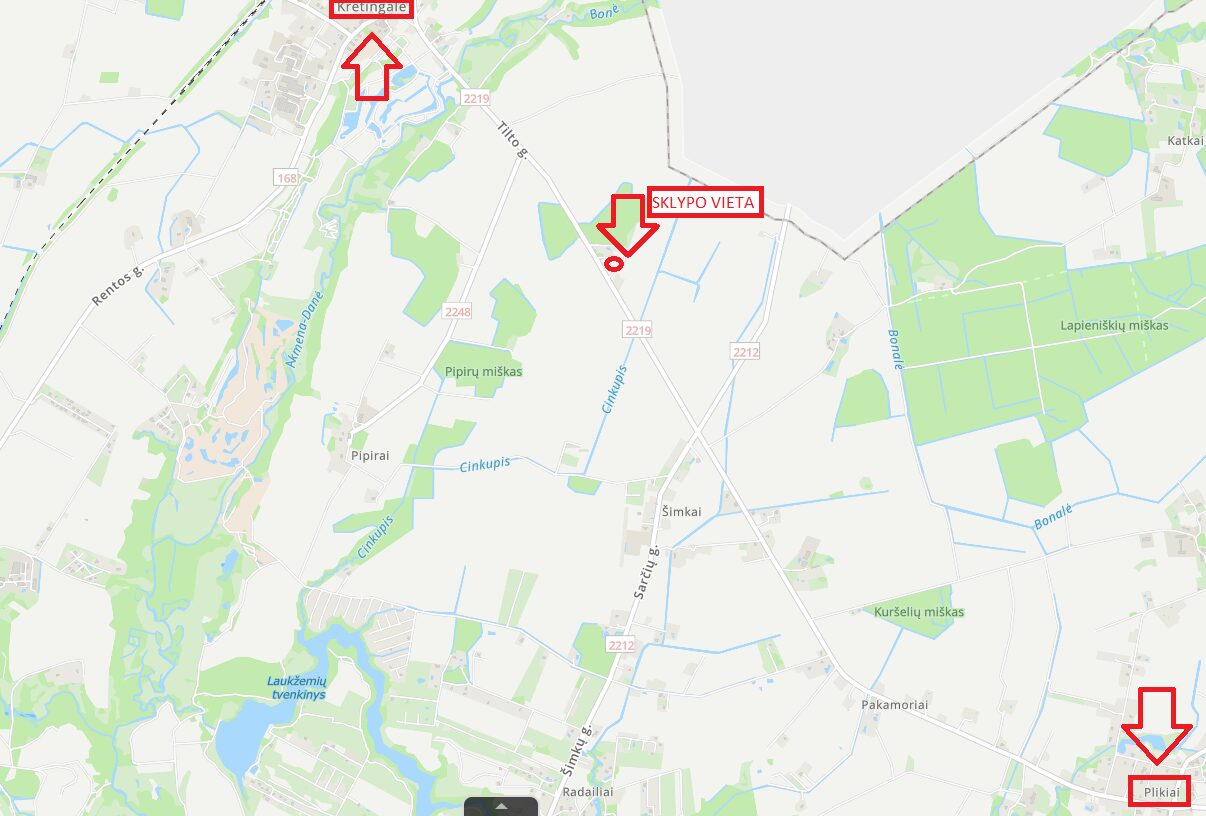 PARDUODAMAS ŽEMĖS SKLYPAS TARP KRETINGALĖS IR PLIKIŲ!