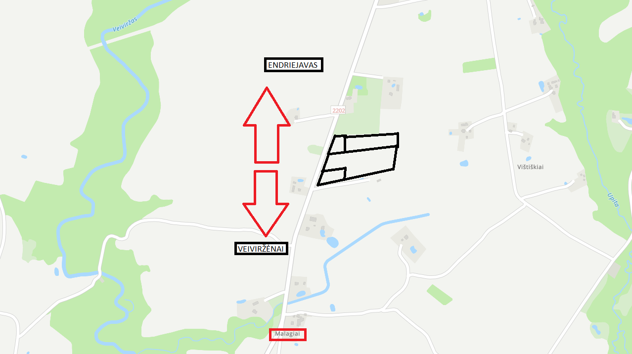 PARDUODAMAS 5HA žemės ūkio paskirties sklypas Malagių k.