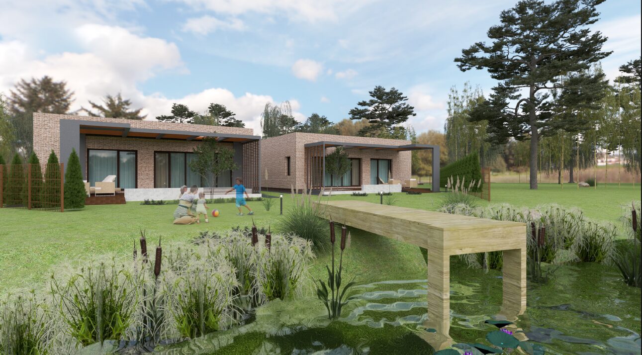 Parduodamas mūrinis sodo namas