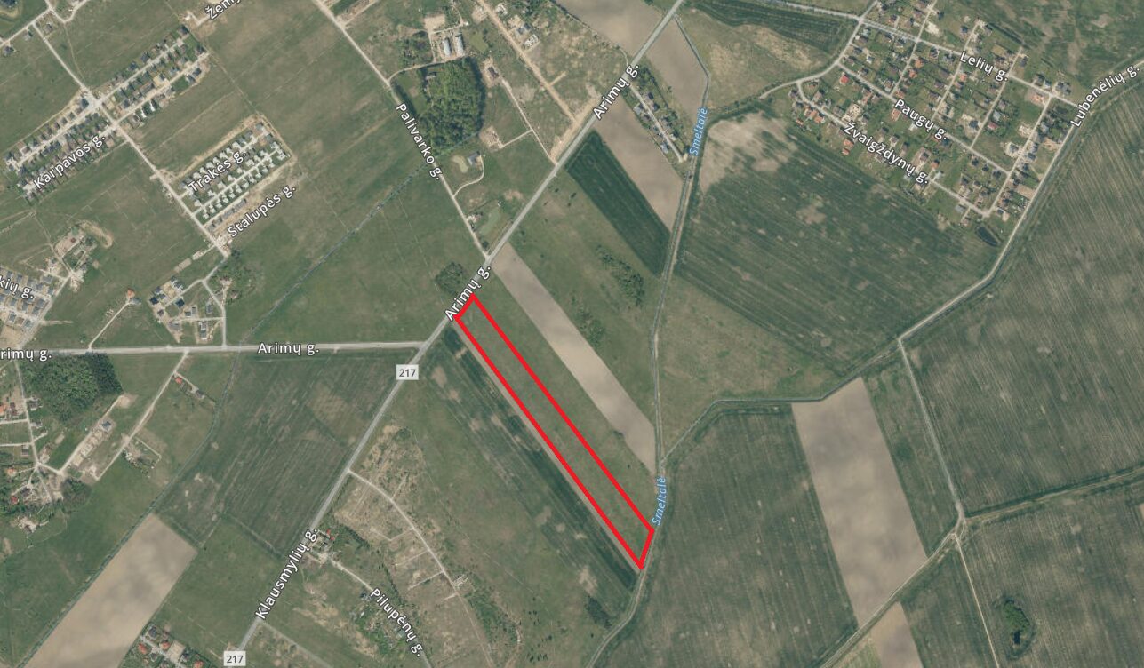 Parduodamas 3,0865 Ha žemės ūkio paskirties sklypas Lelių kaime.