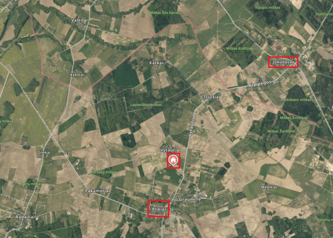 Parduodami namų valdos žemės sklypai Vytaučių km (Prie Plikių) Kuršelių 5C.