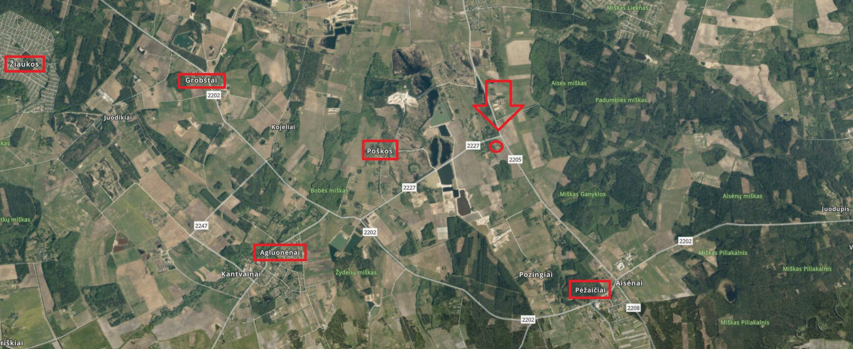 PARDUODAMAS ŽEMĖS ŪKIO PASKIRTIES SKLYPAS POZINGIŲ K.