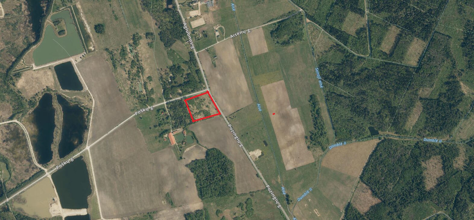 PARDUODAMAS ŽEMĖS ŪKIO PASKIRTIES SKLYPAS POZINGIŲ K.