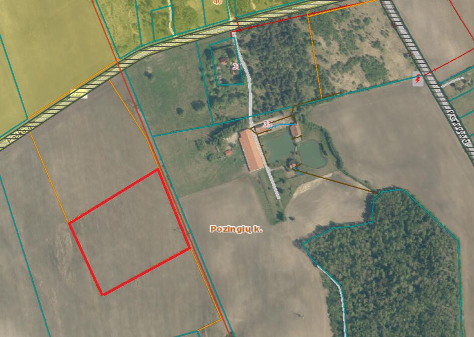 PARDUODAMAS ŽEMĖS ŪKIO PASKIRTIES SKLYPAS POZINGIŲ K.