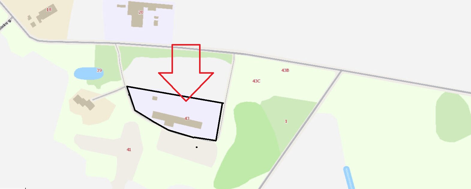 Parduodamas žemės ūkio paskirties sklypas su pastatais Smilgynų km.!