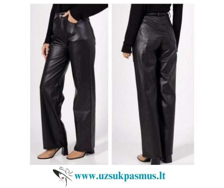 Plačios, aukštu liemeniu vaškinės kelnės apkūnesnėms