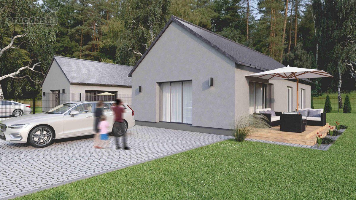 Parduodami mūriniai sodo namai