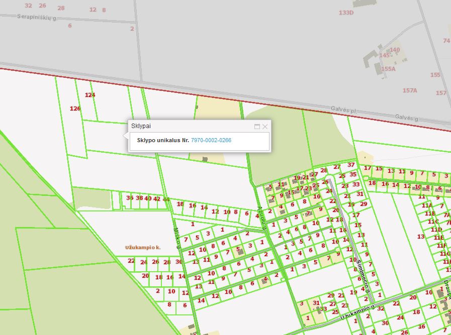 4.1064 HA ŽEMĖS SKLYPAS UŽUKAMPIO K. LENTVARIO SEN. TRAKŲ R. SAV.