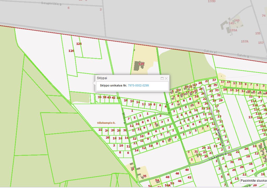 4.1064 HA ŽEMĖS SKLYPAS UŽUKAMPIO K. LENTVARIO SEN. TRAKŲ R. SAV.