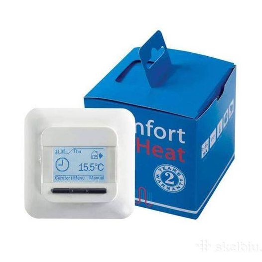 Termostatas Comfort Heat, C511T rėmeliui stačiakampiais kraštais