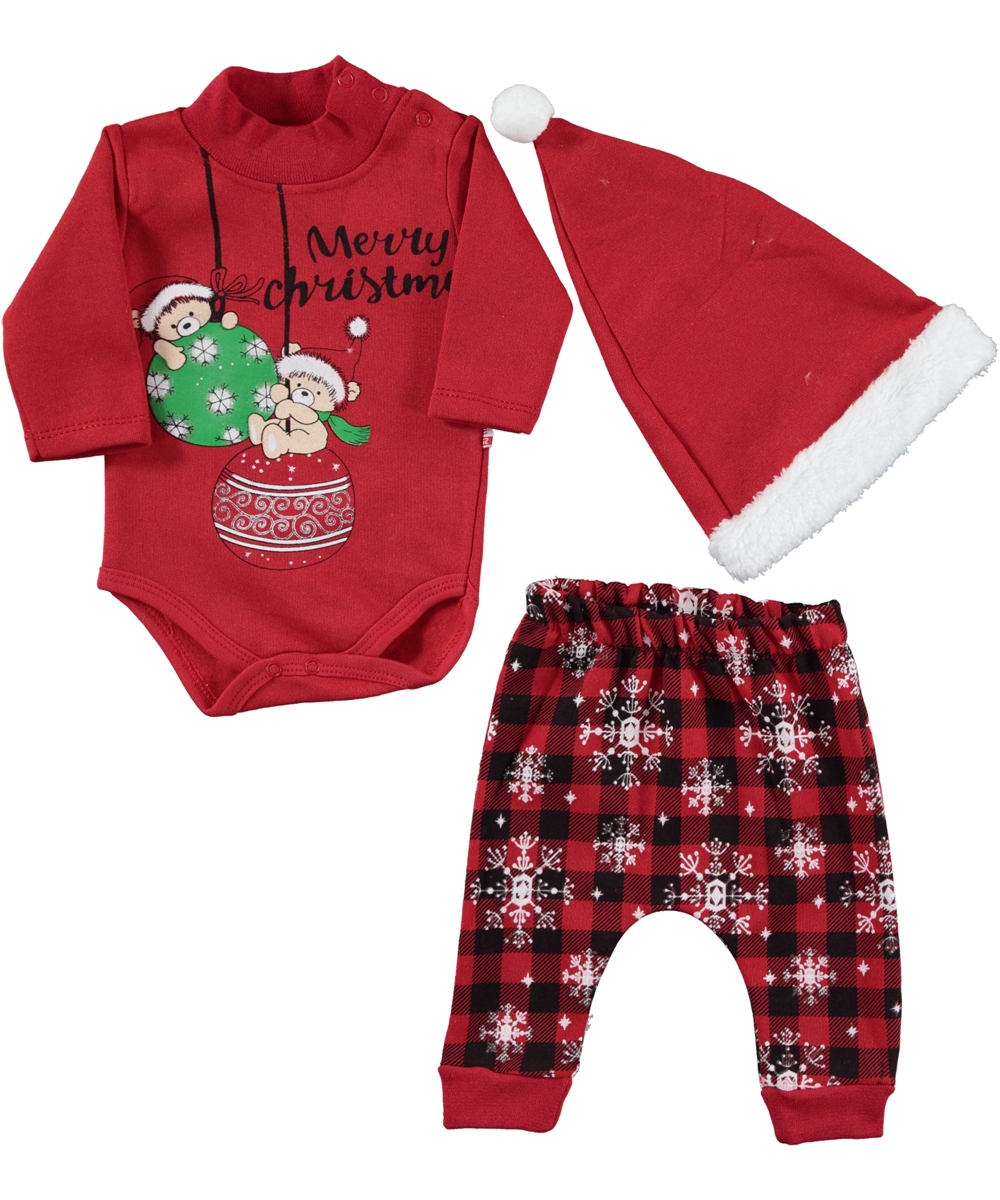 3 dalių kalėdinis komplektas Merry Christmas