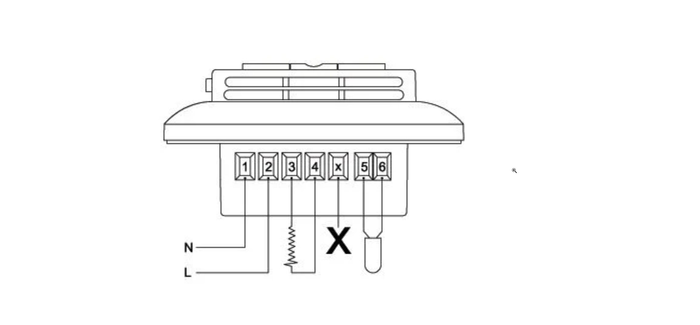 Termostatas Comfort Heat, C511T rėmeliui stačiakampiais kraštais