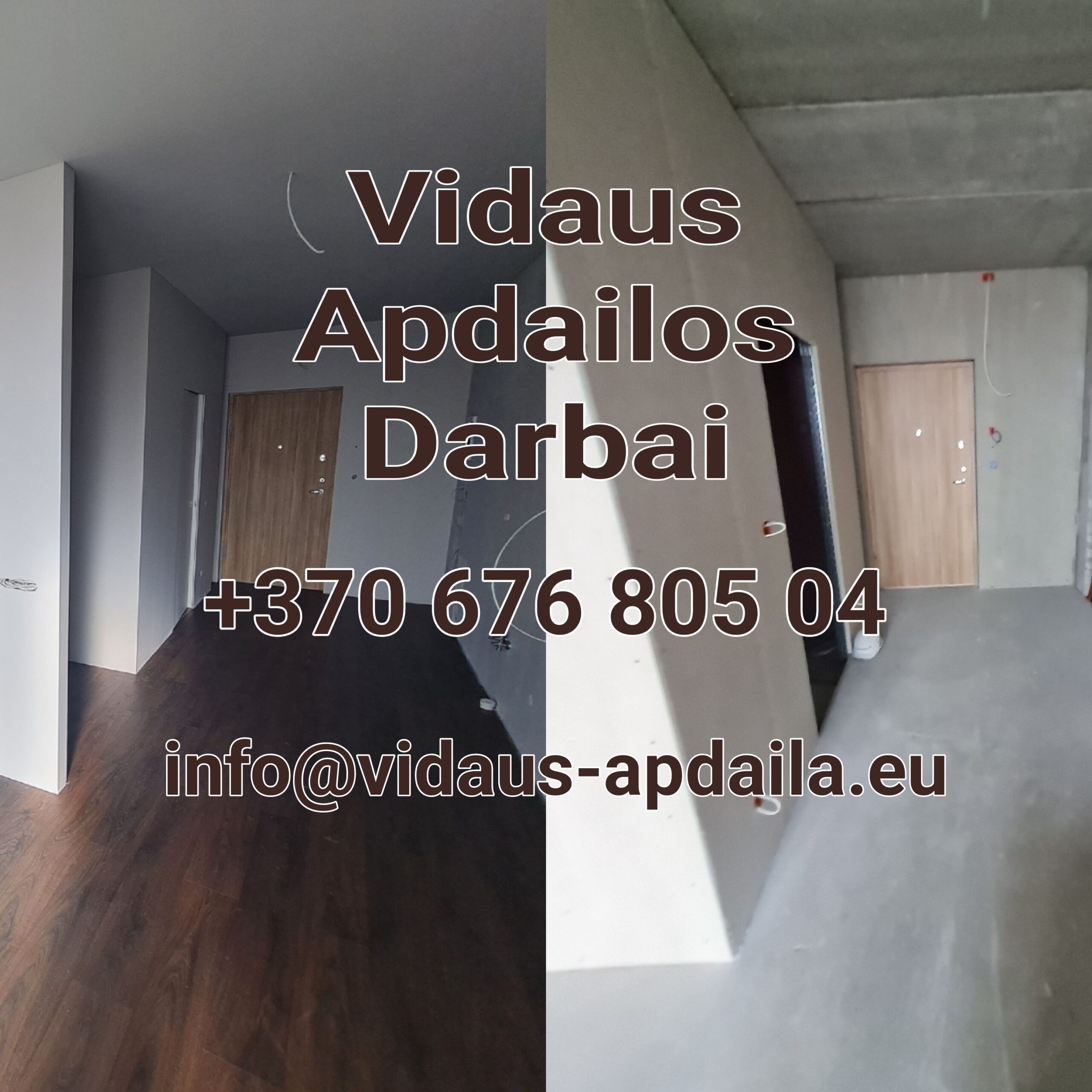 Apdailos darbai, Glaistymas, Dažymas