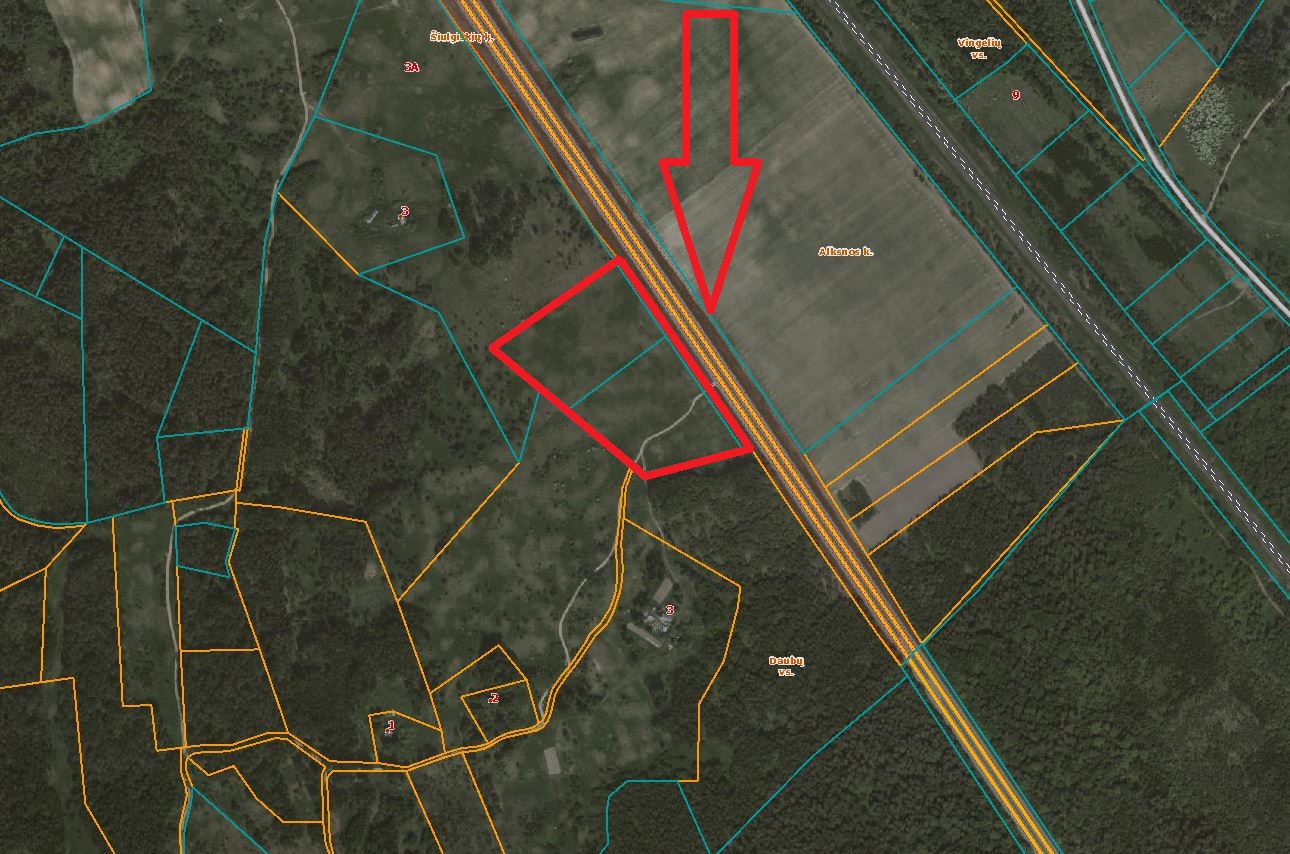 4.4511 HA ŽEMĖS ELEKTRĖNŲ RAJ., VIEVIO SEN., ALKSNOS K.