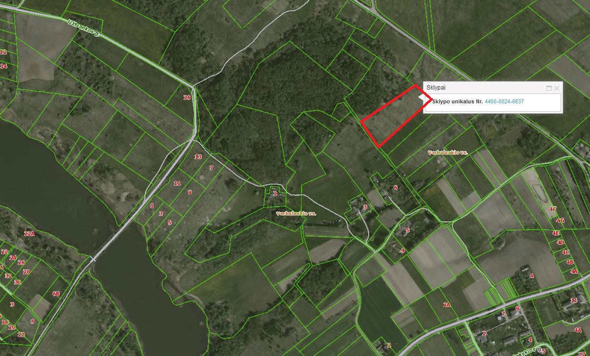 1,2689 HA Širvintų r. sav., Jauniūnų sen., Barskūnų k.