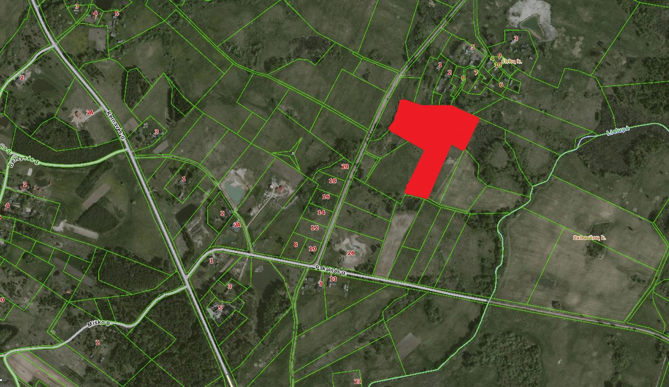 2.5380 HA ŽEMĖS SKLYPAS ŠIRVINTŲ R. SAV., KERNAVĖS SEN., ČIRKŲ K.