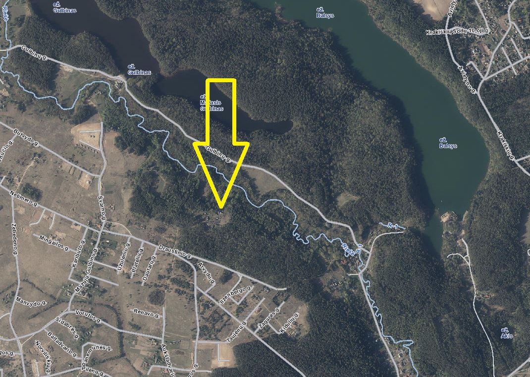 9.67 ARŲ ŽEMĖS SKLYPAS VILNIAUS m. DRAUSTINIO G. 74