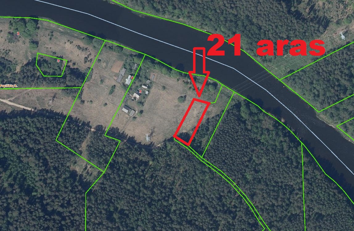 0.2101 HA ŽEMĖS SKLYPAS ELEKTRĖNŲ R. SAV., VIEVIO SEN., PAPIŠKIŲ K.,