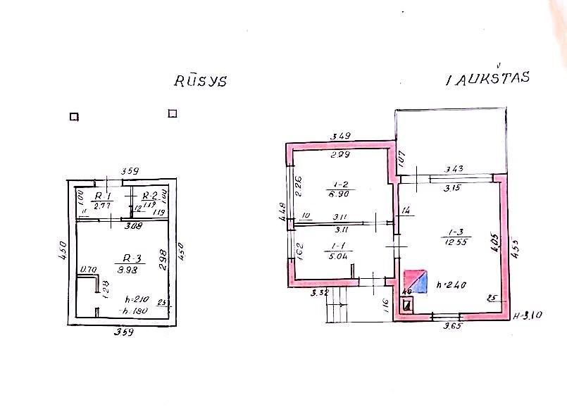 Parduodamas mūrinis namas