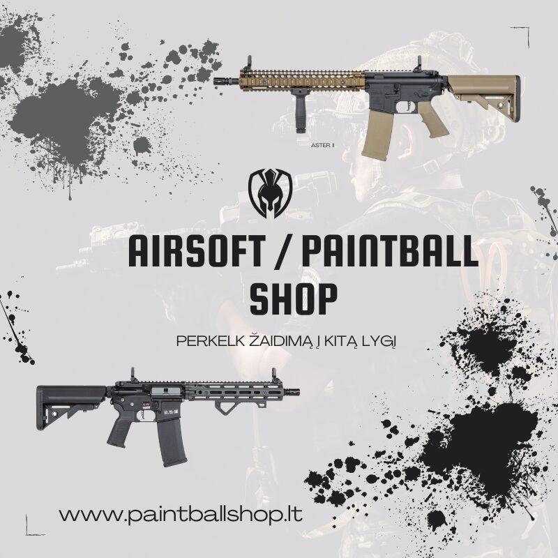 Airsoft Paintball įranga